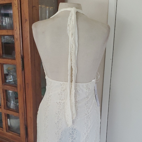 Princess Polly Ivory Lace Halter Dress - Picture 7 of 8